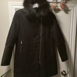 Seventy Coats and jackets by Sergio Tegon black fur hood size 40 made It…
